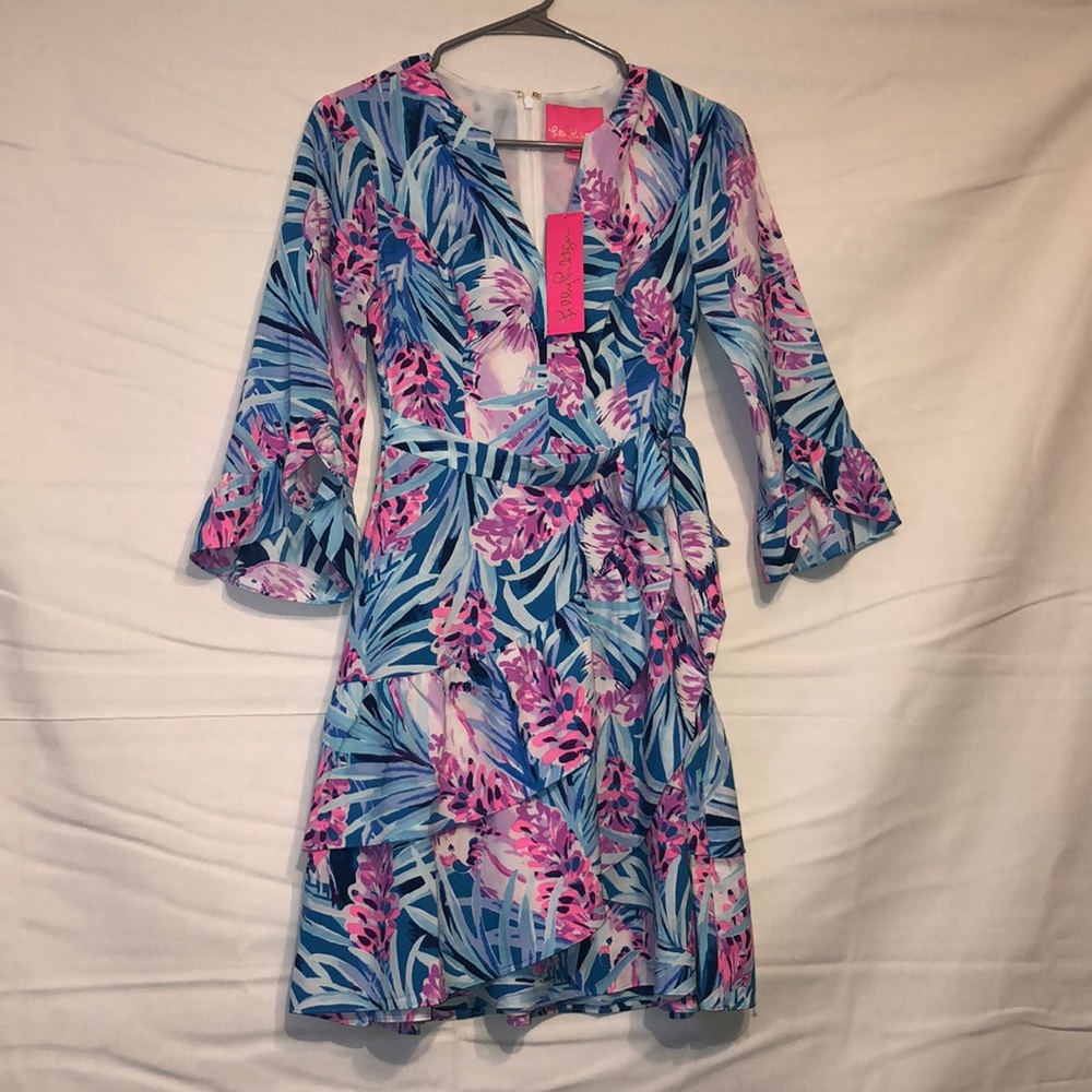 NWT $228 Lilly pulitzer wrap dress xxs